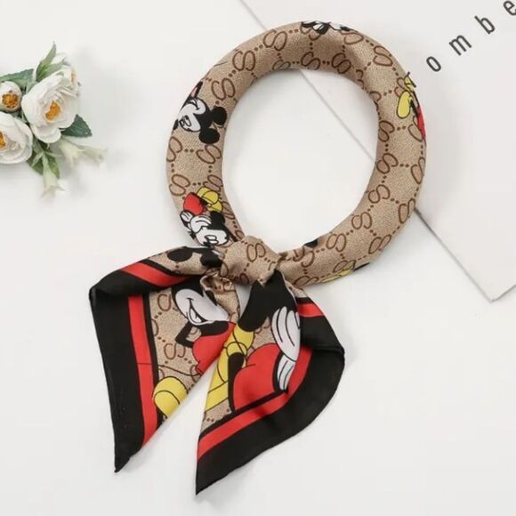 Mickey Mouse Shawl Scarf Head Wrap - Picture 3 of 5